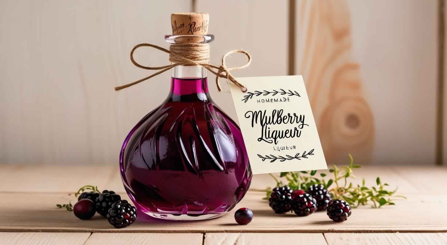Mulberry liqueur: 3 recipes at home