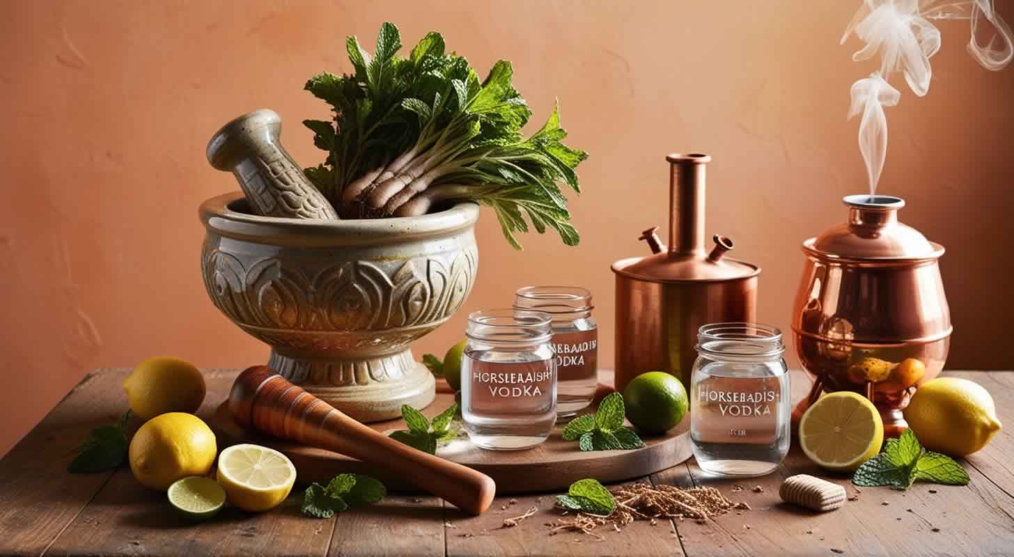 Horseradish vodka: 11 recipes at home